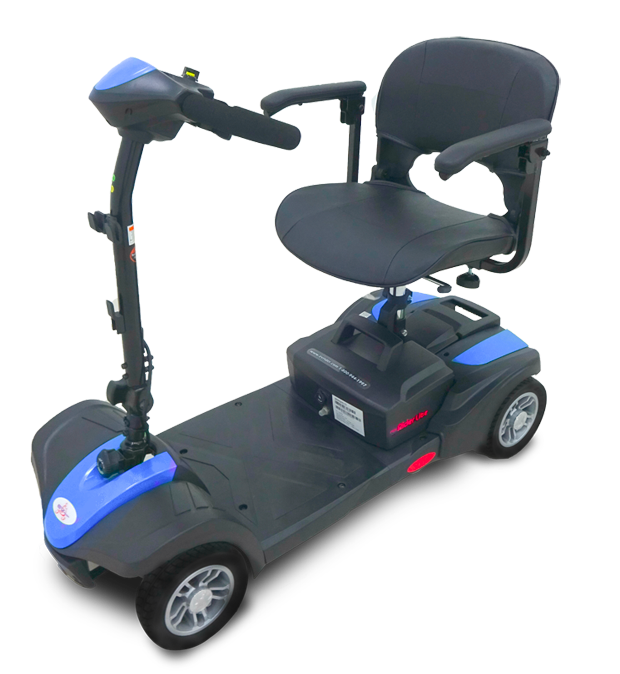 EV Mini Rider Mobility Scooter - 18-Mile Extended Range & 280 lb Weight Capacity - Precision Turning