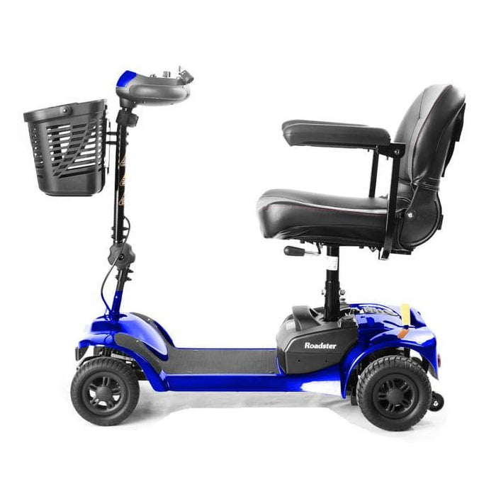 Merits Health Roadster 4 Mobility Scooter S741A - 12 Mile Extended Range & 300 lb Weight Capacity - Lightweight and Travel-Friendly