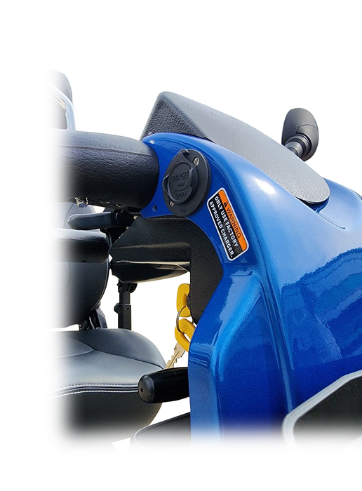 Shoprider Explorer - 24-Mile Extended Range & High Weight Capacity 300 lbs - Full Suspension & All Terrain Capacity