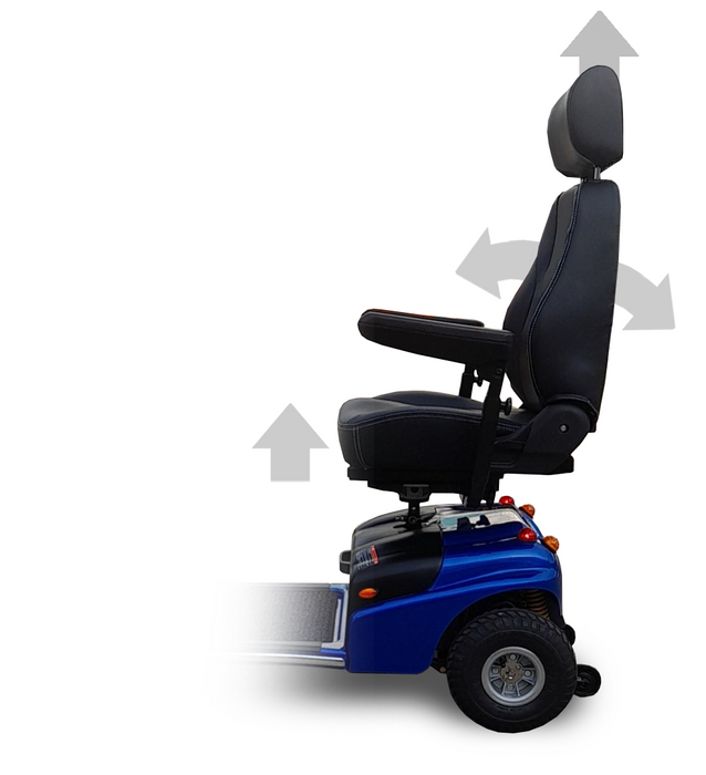 Shoprider Explorer - 24-Mile Extended Range & High Weight Capacity 300 lbs - Full Suspension & All Terrain Capacity