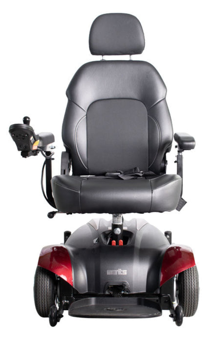 Merits Health Vision CF Electric Power Wheelchair P322 - 18 Mile Extended Range & 300 lb Weight Capacity - Lightweight & Maneuverable