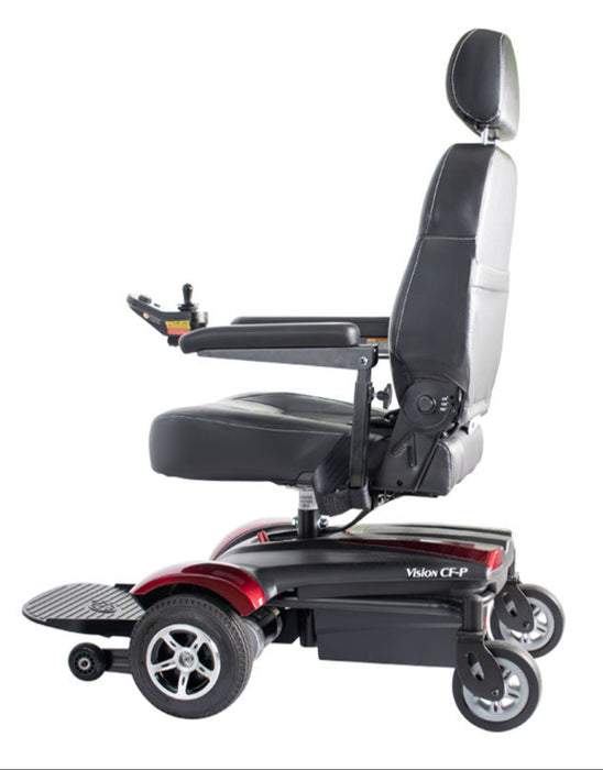 Merits Health Vision CF Electric Power Wheelchair P322 - 18 Mile Extended Range & 300 lb Weight Capacity - Lightweight & Maneuverable