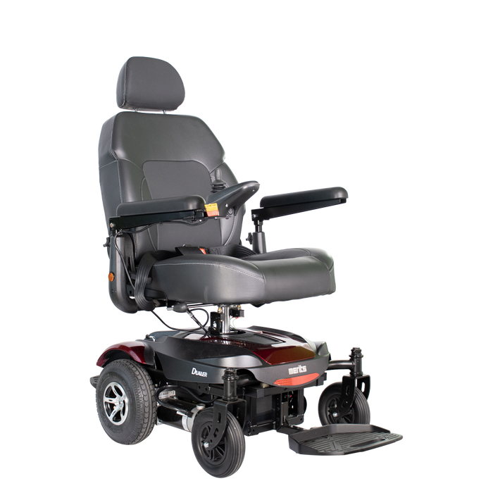 Merits Health Dualer Compact FWD/RWD P312 - 18 Mile Extended Range & 300 lb Weight Capacity - Electric Power Wheelchair