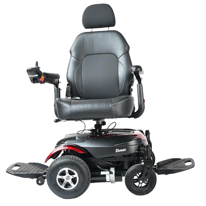 Merits Health Dualer Compact FWD/RWD P312 - 18 Mile Extended Range & 300 lb Weight Capacity - Electric Power Wheelchair