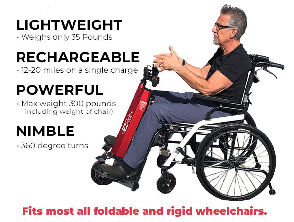 Shield Innovations EZRide+ Portable Wheelchair Power Assist Device