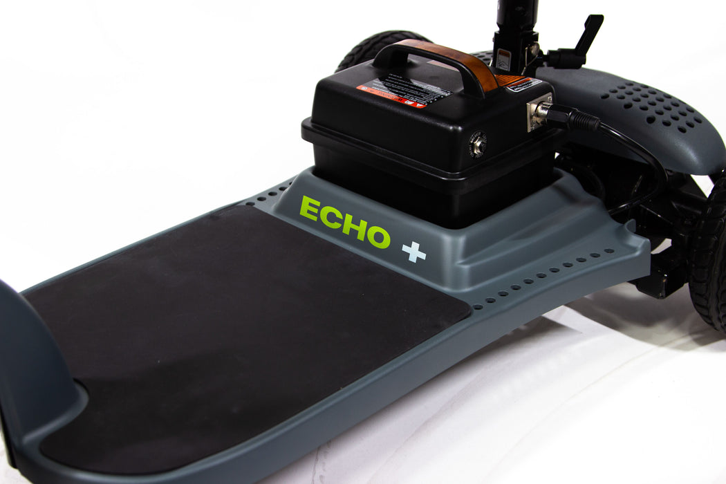 Shoprider Echo 3 - High Weight Capacity 250 lbs - Curved Tiller For More Legroom - Swivel Seat For Easy Access
