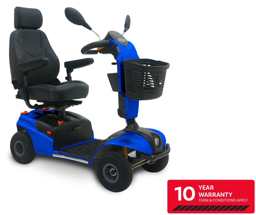 Shoprider Explorer - 24-Mile Extended Range & High Weight Capacity 300 lbs - Full Suspension & All Terrain Capacity