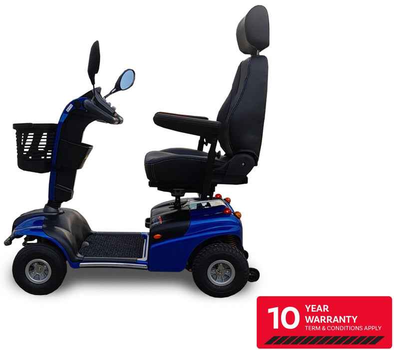Shoprider Explorer - 24-Mile Extended Range & High Weight Capacity 300 lbs - Full Suspension & All Terrain Capacity