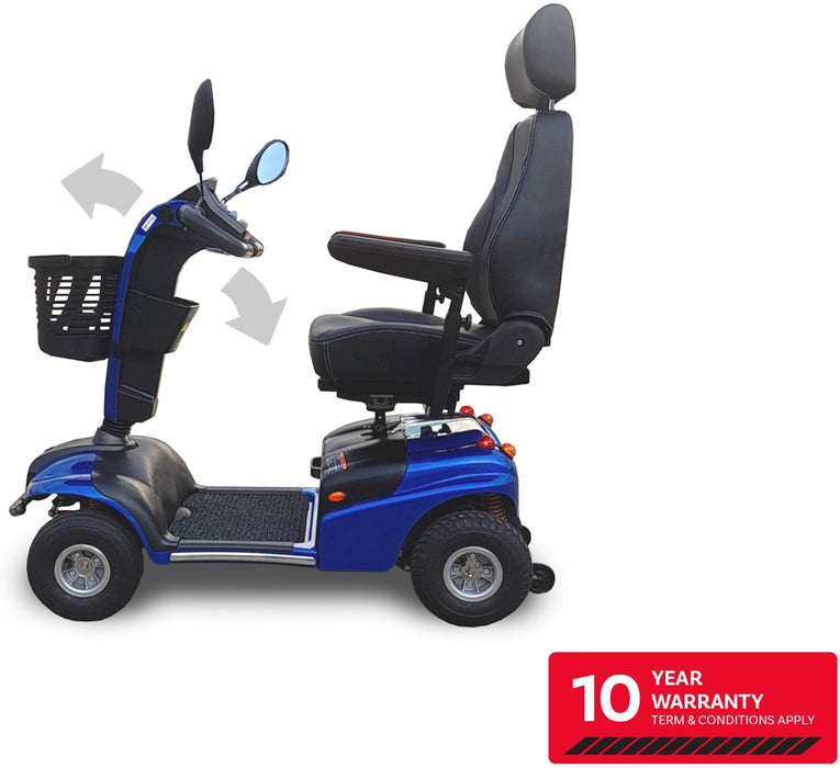 Shoprider Explorer - 24-Mile Extended Range & High Weight Capacity 300 lbs - Full Suspension & All Terrain Capacity