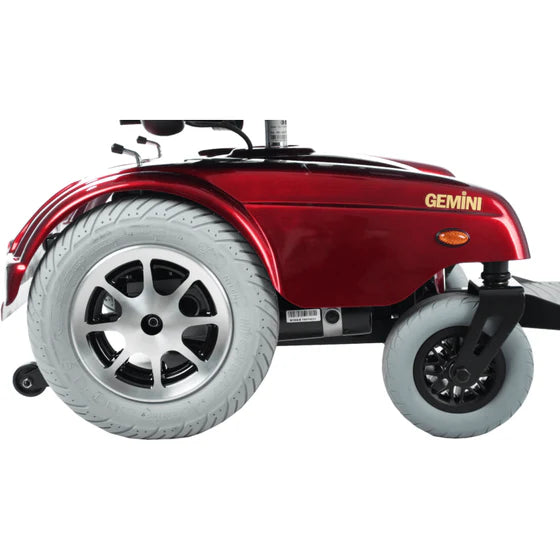 Merits Health Gemini Heavy Duty P301 - 20 Mile Extended Range & 450 lb Weight Capacity - Electric Power Wheelchair