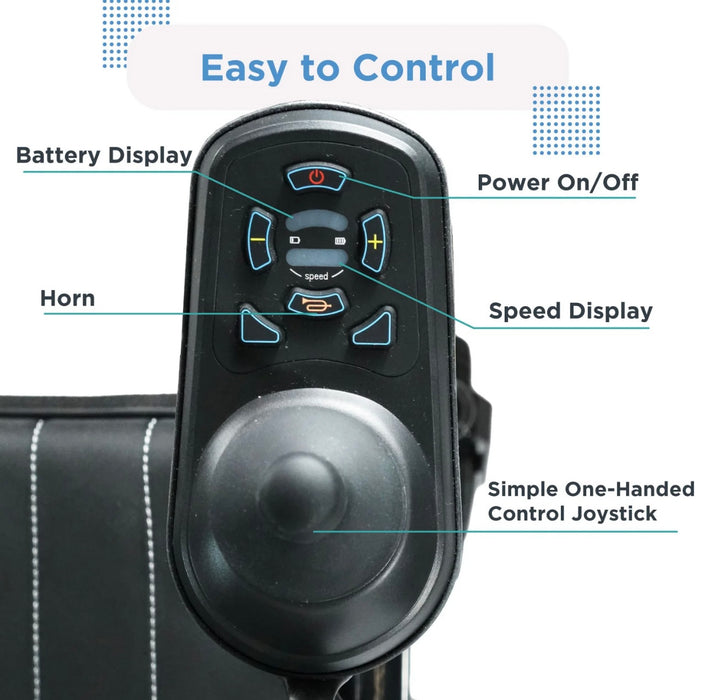 Journey Air Wheelchair - 6.2-Mile Extended Range & 240 lb Capacity - Quick Fold Design & Ultralight Weight