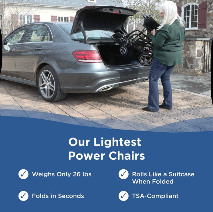 Journey Air Elite - Electric Wheelchair  - Quick Fold Design & Ultralight Weight