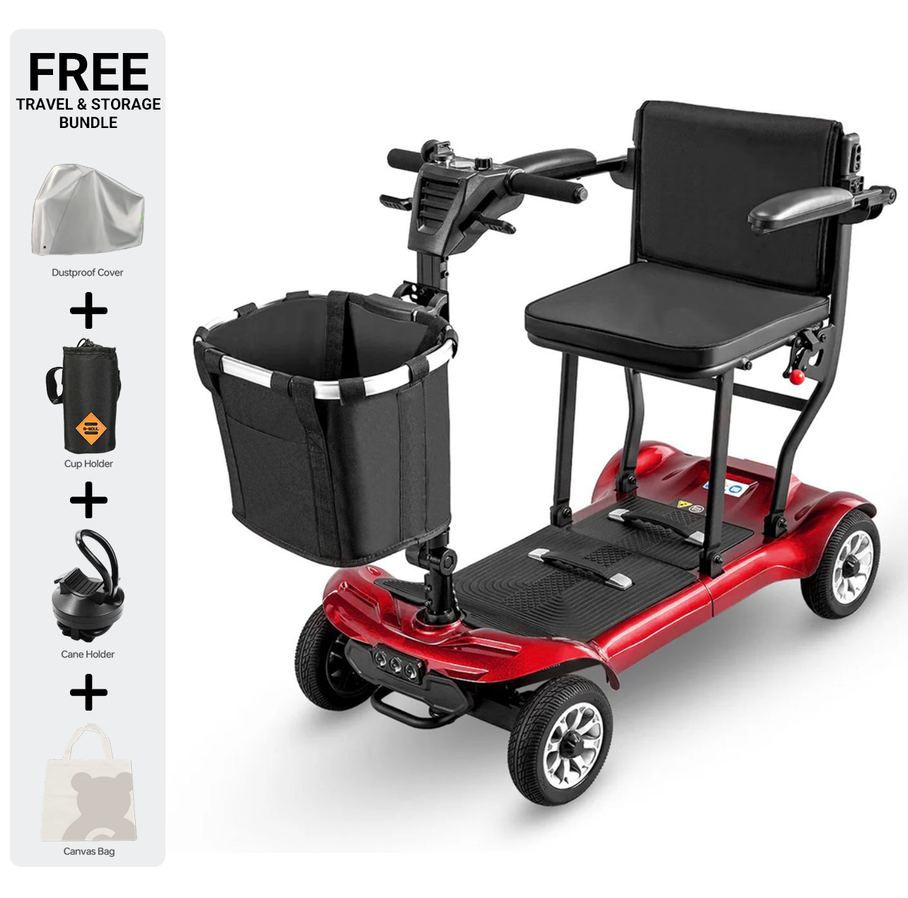 4-Wheel Mobility Scooter – Safe, Stable & Comfortable Mobility Solution