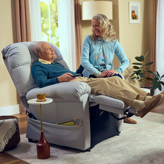 Journey Perfect Sleep Chair - Heat & Massage Control - Upright Sitting To Lay-Flat Recline - NASA Inspired Zero Gravity