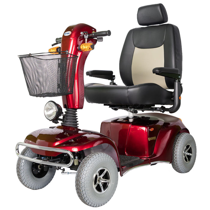 Merits Health Pioneer 10 Mobility Scooter - 32 Mile Extended Range & 500 lb Weight Capacity - Full Suspension