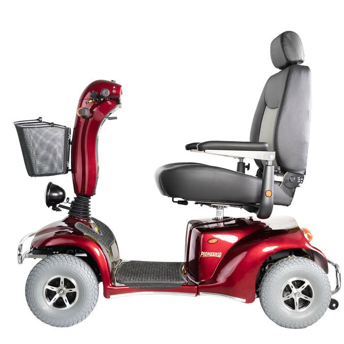Merits Health Pioneer 10 Mobility Scooter - 32 Mile Extended Range & 500 lb Weight Capacity - Full Suspension