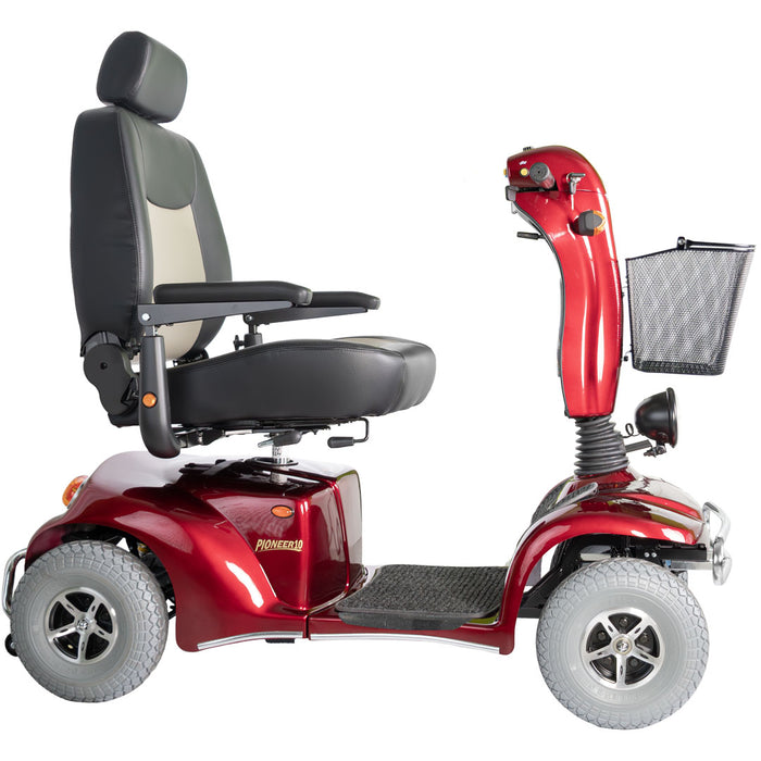 Merits Health Pioneer 10 Mobility Scooter - 32 Mile Extended Range & 500 lb Weight Capacity - Full Suspension