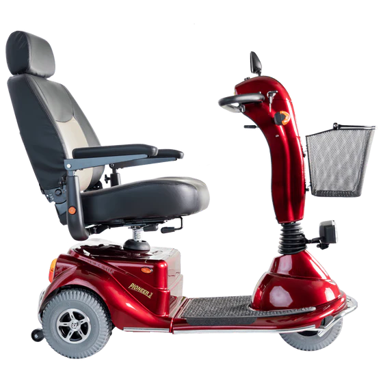 Merits Health Pioneer 3 Mobility Scooter 3-Wheel S131 - 18 Mile Extended Range & 400 lb Weight Capacity - Comfort & Stability