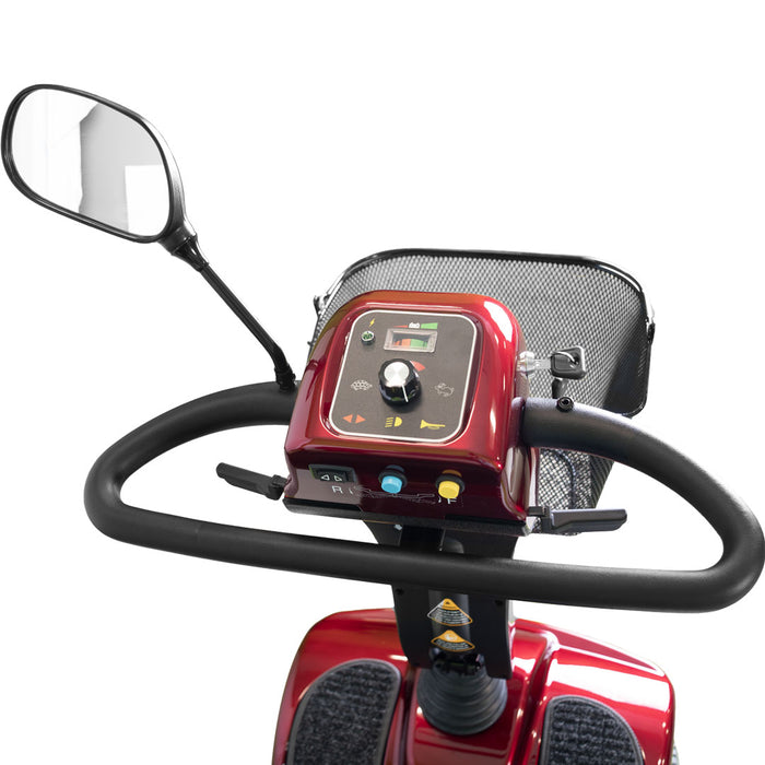 Merits Health Pioneer 4 Mobility Scooter - 18 Mile Extended Range & 400 lb Weight Capacity - Heavy-Duty Frame