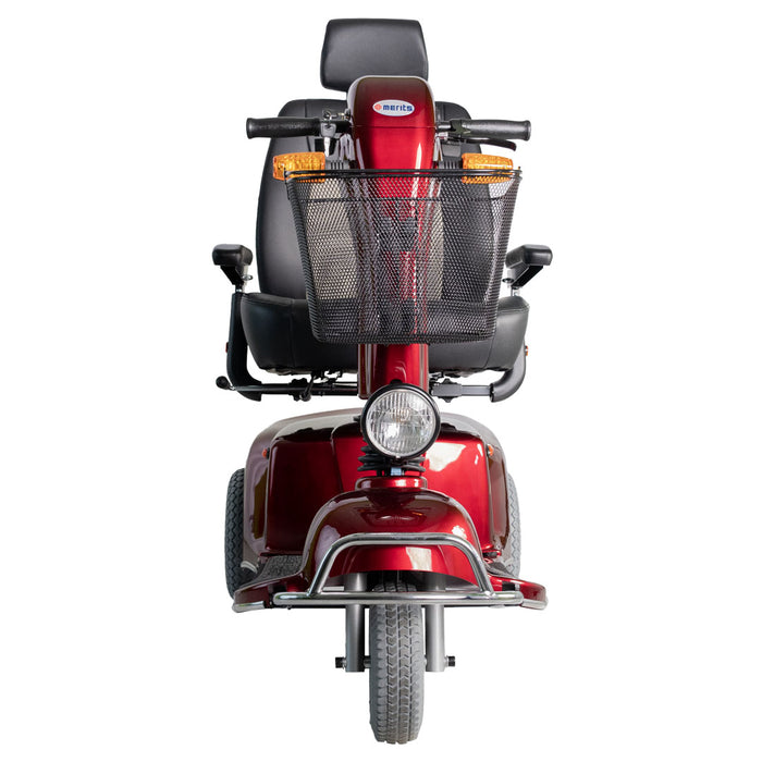 Merits Health Pioneer 9 Heavy-Duty 3-Wheel Mobility Scooter - 32 Mile Extended Range & 500 lb Weight Capacity - Heavy-Duty
