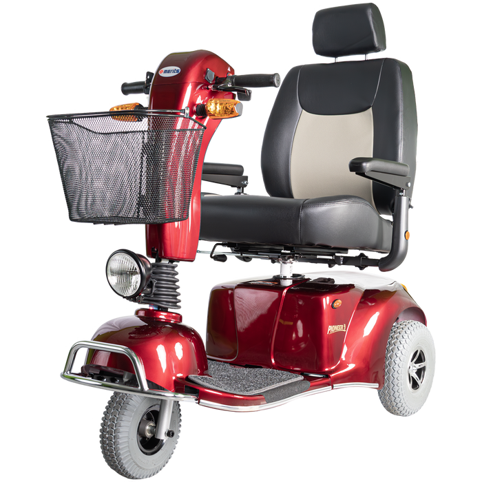 Merits Health Pioneer 9 Heavy-Duty 3-Wheel Mobility Scooter - 32 Mile Extended Range & 500 lb Weight Capacity - Heavy-Duty