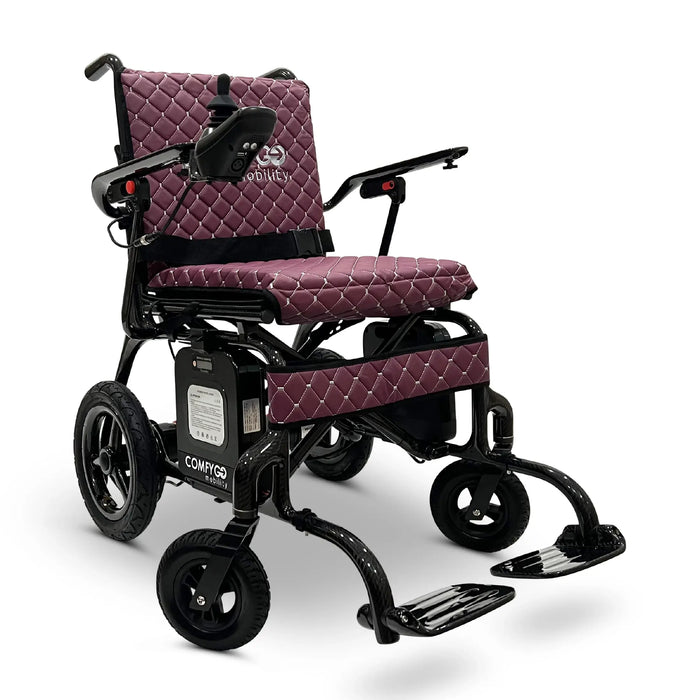 Carbon Fiber Electric Wheelchair - 15.5-miles Extended Range - Airline & Cruise Approved
