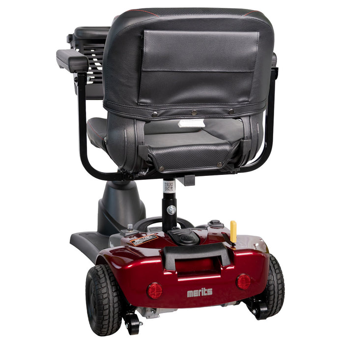 Merits Health Roadster 3 Mobility Scooter 3-Wheel S731A - 12 Mile Extended Range & 300 lb Weight Capacity - Lightweight Scooter