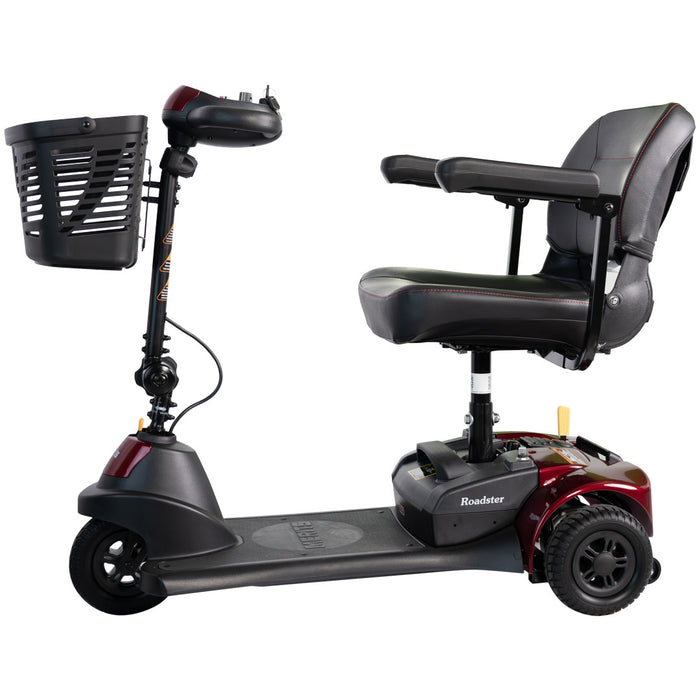 Merits Health Roadster 3 Mobility Scooter 3-Wheel S731A - 12 Mile Extended Range & 300 lb Weight Capacity - Lightweight Scooter