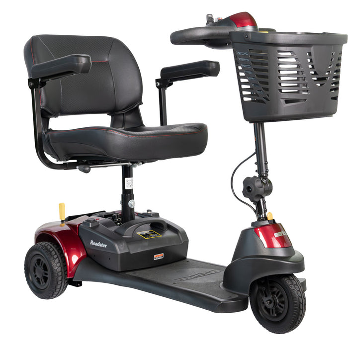Merits Health Roadster 3 Mobility Scooter 3-Wheel S731A - 12 Mile Extended Range & 300 lb Weight Capacity - Lightweight Scooter