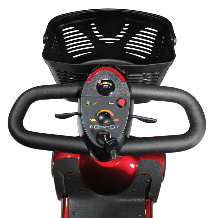 Merits Health Roadster 4 Mobility Scooter S741A - 12 Mile Extended Range & 300 lb Weight Capacity - Lightweight and Travel-Friendly