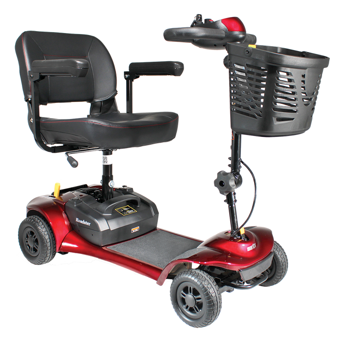Merits Health Roadster 4 Mobility Scooter S741A - 12 Mile Extended Range & 300 lb Weight Capacity - Lightweight and Travel-Friendly