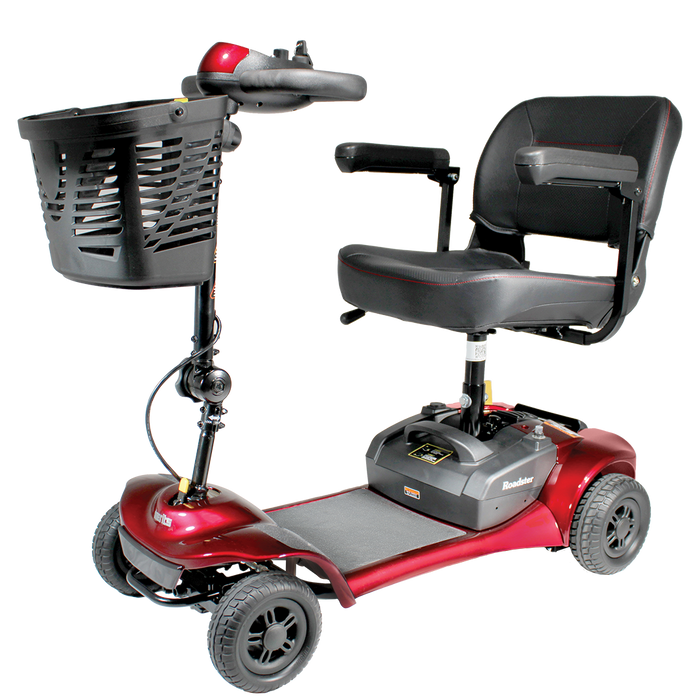 Merits Health Roadster 4 Mobility Scooter S741A - 12 Mile Extended Range & 300 lb Weight Capacity - Lightweight and Travel-Friendly