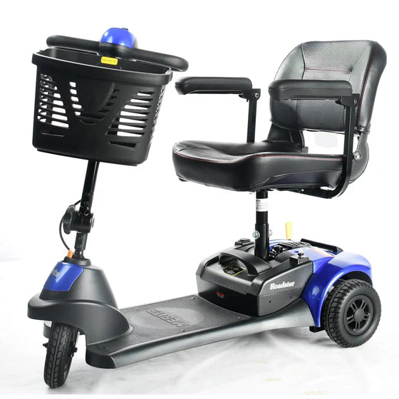 Merits Health Roadster 3 Mobility Scooter 3-Wheel S731A - 12 Mile Extended Range & 300 lb Weight Capacity - Lightweight Scooter