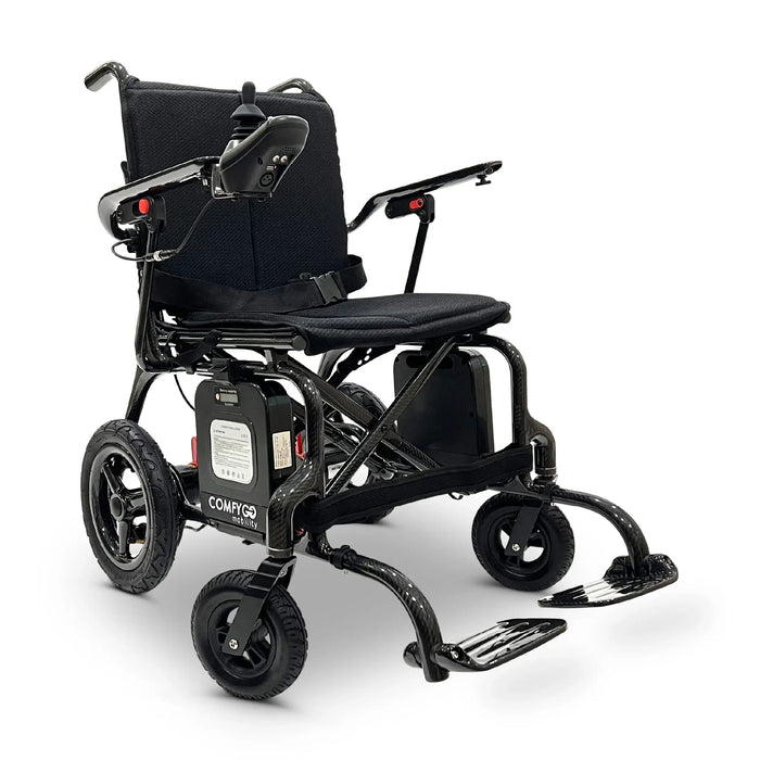 Carbon Fiber Electric Wheelchair - 15.5-miles Extended Range - Airline & Cruise Approved