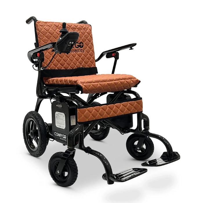 Carbon Fiber Electric Wheelchair - 15.5-miles Extended Range - Airline & Cruise Approved