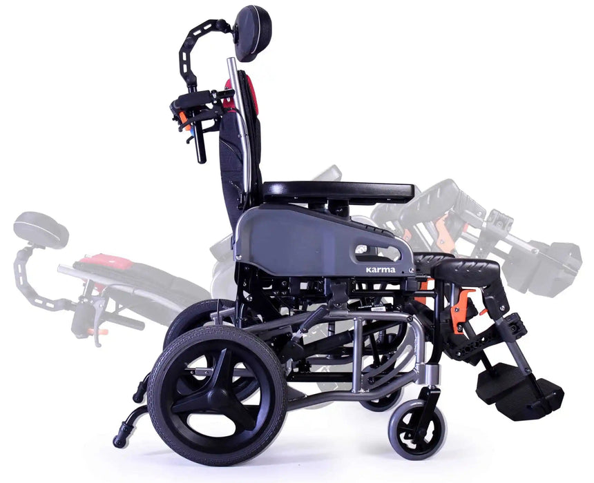 Karman VIP2-TR Tilt-in-Space Reclining Folding Manual Wheelchair