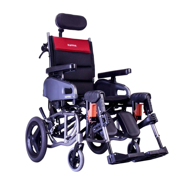 Karman VIP2-TR Tilt-in-Space Reclining Folding Manual Wheelchair