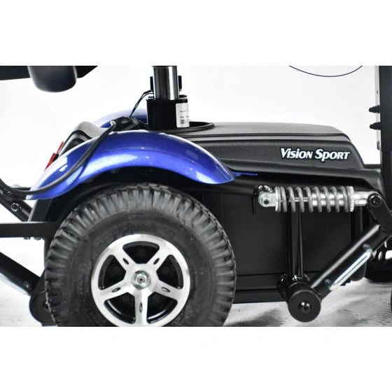 Merits Health Vision Sport Electric Power Wheelchair P326 - 18 Mile Extended Range & 300 lb Weight Capacity - Full Suspension