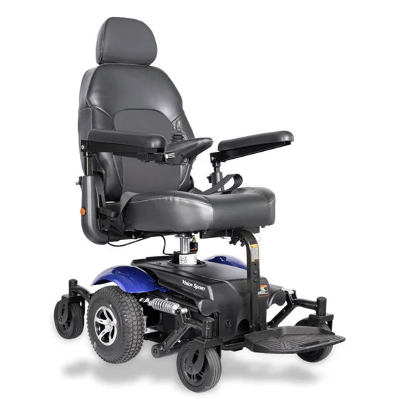 Merits Health Vision Sport Electric Power Wheelchair P326 - 18 Mile Extended Range & 300 lb Weight Capacity - Full Suspension