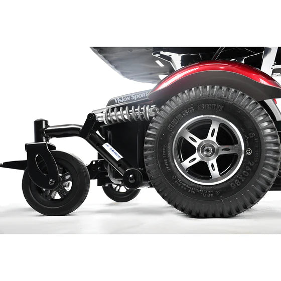 Merits Health Vision Sport Electric Power Wheelchair P326 - 18 Mile Extended Range & 300 lb Weight Capacity - Full Suspension