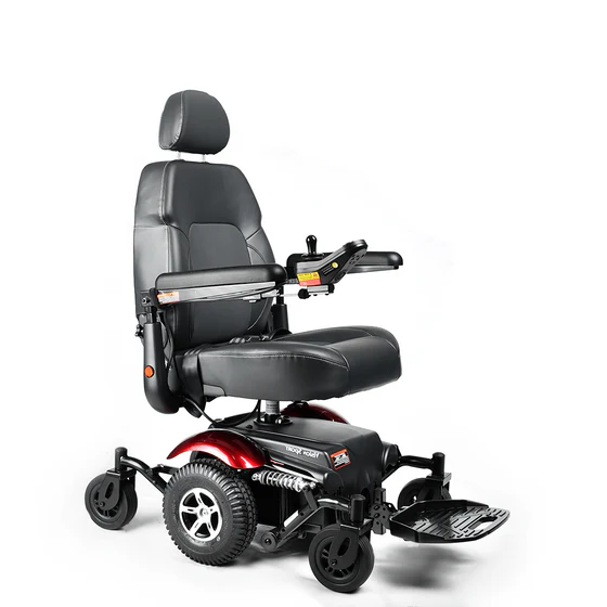 Merits Health Vision Sport Electric Power Wheelchair P326 - 18 Mile Extended Range & 300 lb Weight Capacity - Full Suspension