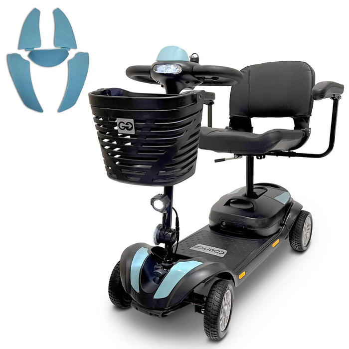 ComfyGO Z-4 500W Electric Lightweight with Detachable Frame 4-Wheel Mobility Scooter