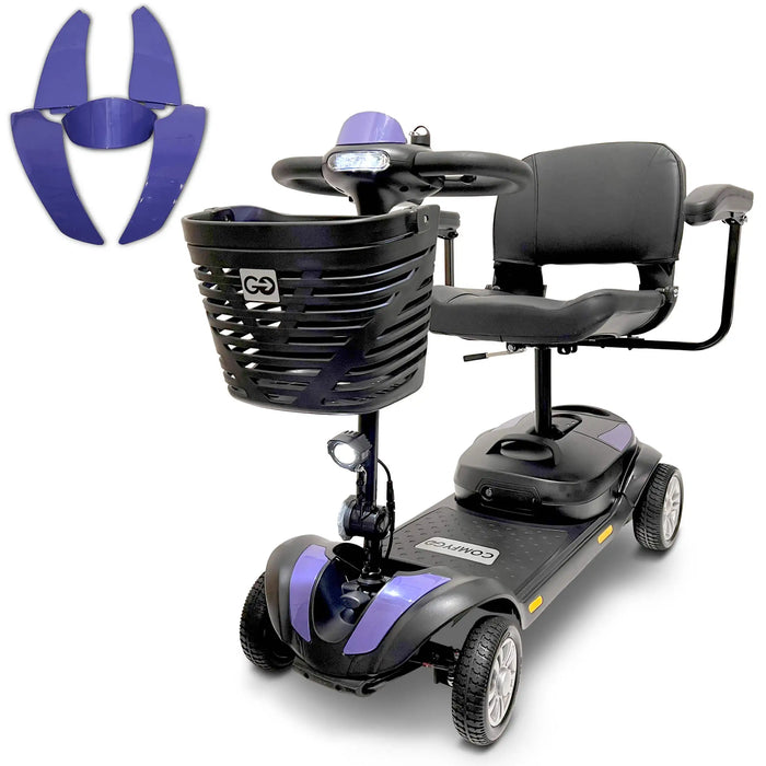 ComfyGO Z-4 500W Electric Lightweight with Detachable Frame 4-Wheel Mobility Scooter