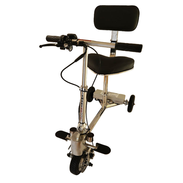 Lightweight Foldable Mobility Scooter - Folding 3-Wheel Travel Design - Stainless Steel Frame