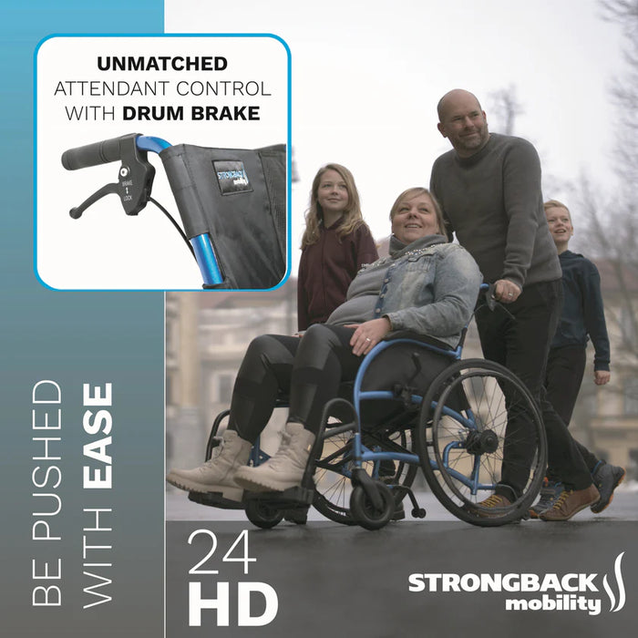 Strongback 24HD Heavy Duty Manual Wheelchair