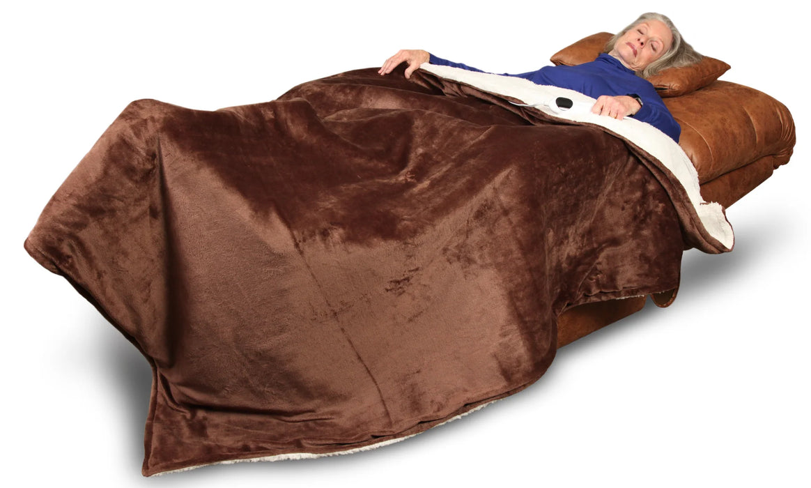 Journey Perfect Sleep Chair - Heat & Massage Control - Upright Sitting To Lay-Flat Recline - NASA Inspired Zero Gravity