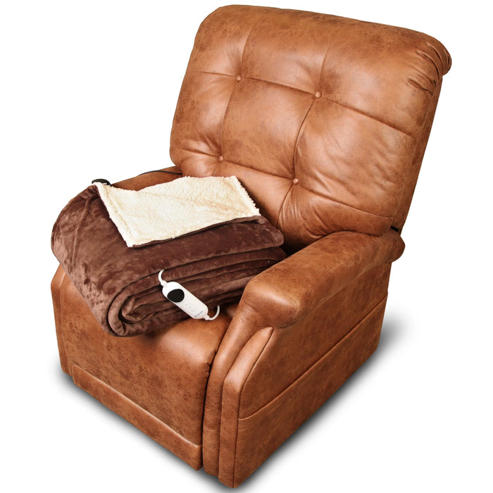 Journey Perfect Sleep Chair - Heat & Massage Control - Upright Sitting To Lay-Flat Recline - NASA Inspired Zero Gravity