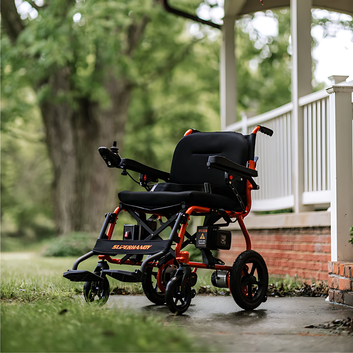 SuperHandy GoRide 2 Lightweight Foldable Electric Wheelchair - GUT166