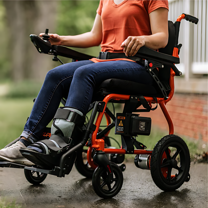 SuperHandy GoRide 2 Lightweight Foldable Electric Wheelchair - GUT166