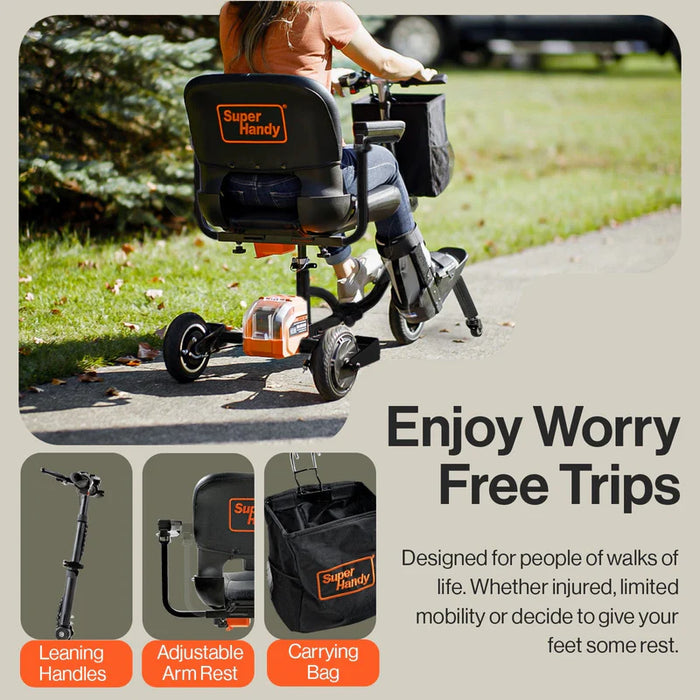 SuperHandy Passport Plus Lightweight Mobility Scooter - GUT140